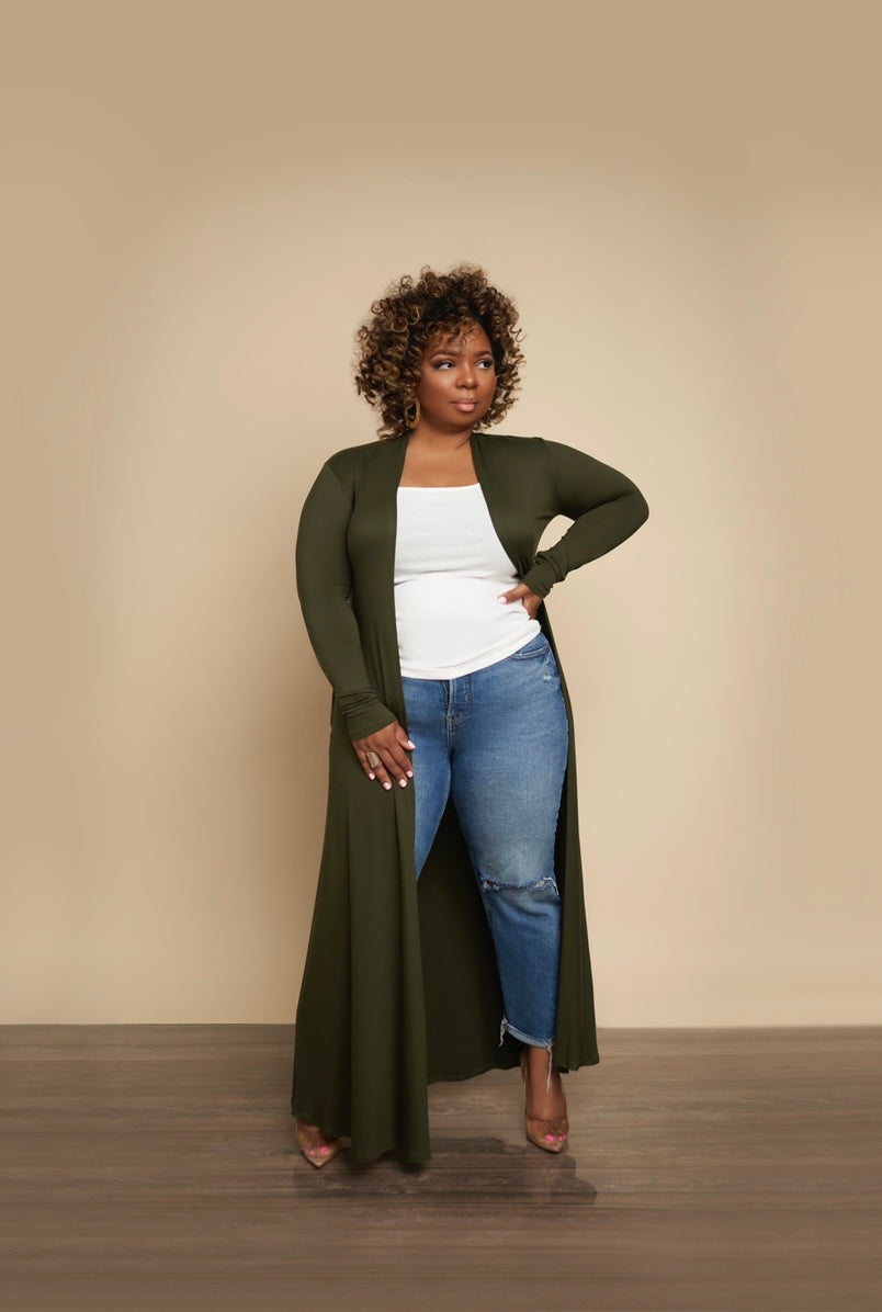 Sassy Duster (Olive) – Rose and Monroe